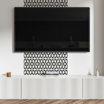 Square wall panel Stylish pattern with fins