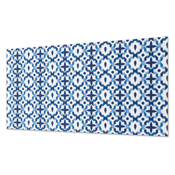 Square tv wall panel Geometric floral pattern