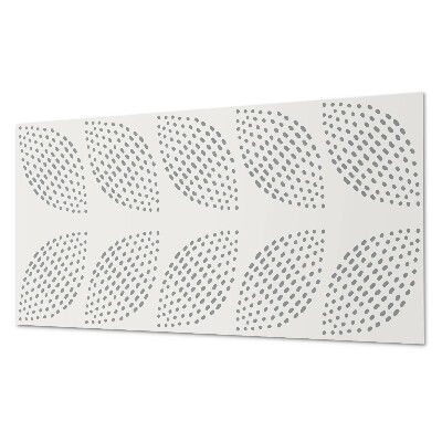Square wall panel Leaf pattern with dots