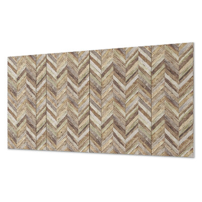 Square tv wall panel Herringbone pattern of boards