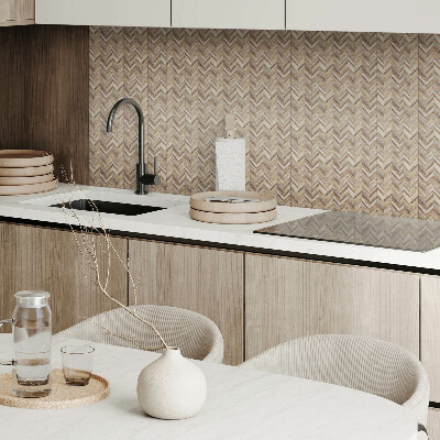 Square tv wall panel Herringbone pattern of boards