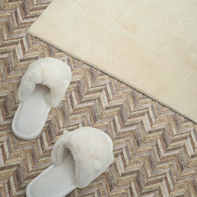 Square tv wall panel Herringbone pattern of boards