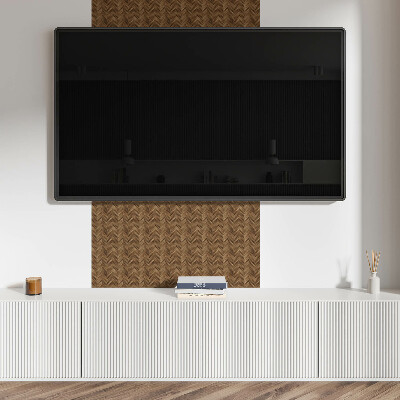 Square wall panel Herringbone board pattern