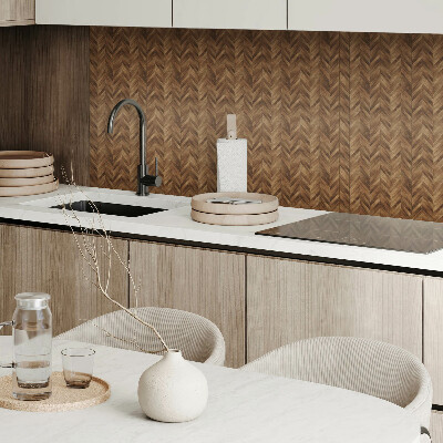 Square wall panel Herringbone board pattern