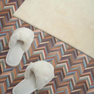 Square tv wall panel Herringbone wood pattern