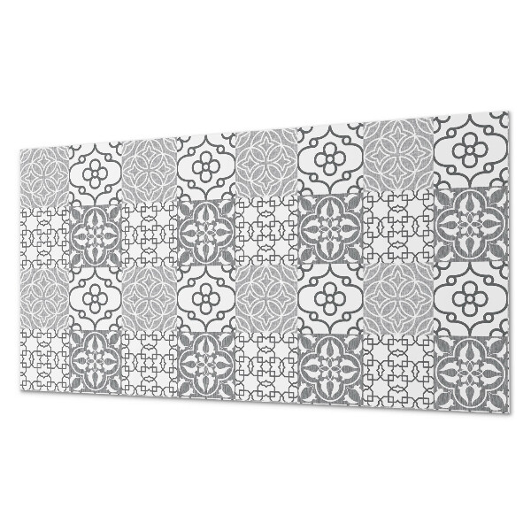 Square wall panel Geometric patterns in the layout