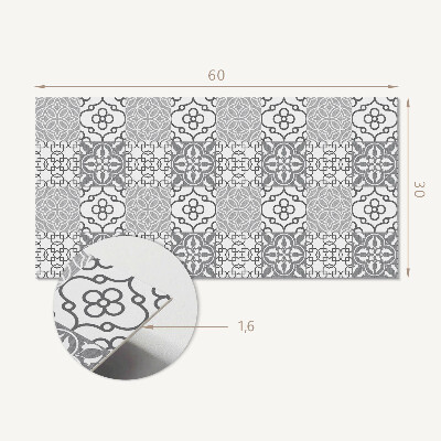 Square wall panel Geometric patterns in the layout
