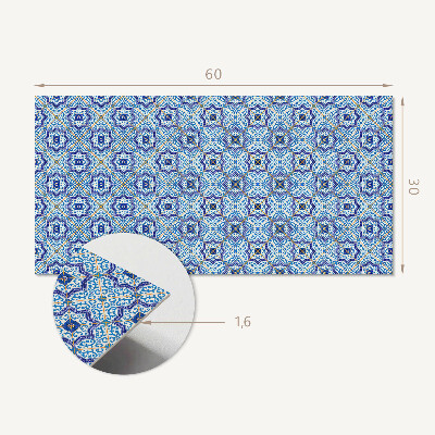 Square tv wall panel Pattern with ornamental motifs