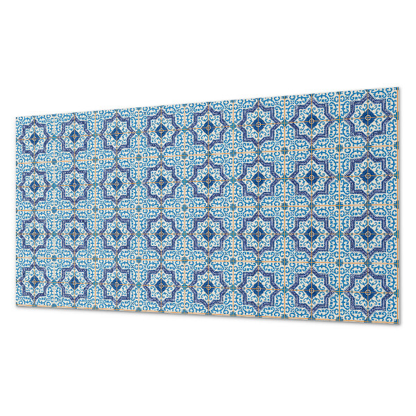 Square wall panel Tile pattern with ornaments