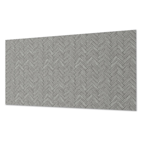Square tv wall panel Wood braid pattern