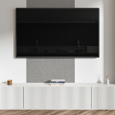 Square tv wall panel Wood braid pattern