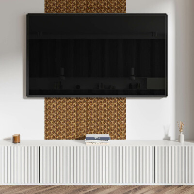 Pvc wall panel Geometric wood pattern