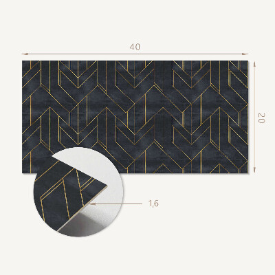 Square wall panel Geometry of lines and shapes