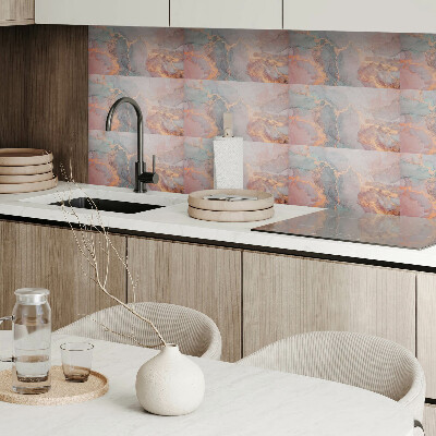 Square tv wall panel Abstract resin pattern