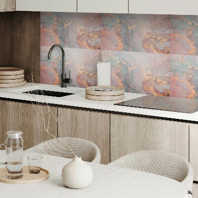 Square tv wall panel Abstract resin pattern