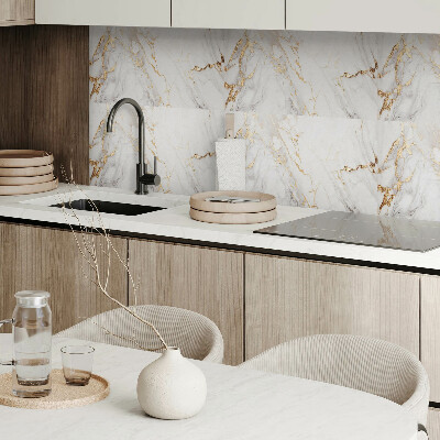 Pvc wall panel Elegant marble with veins
