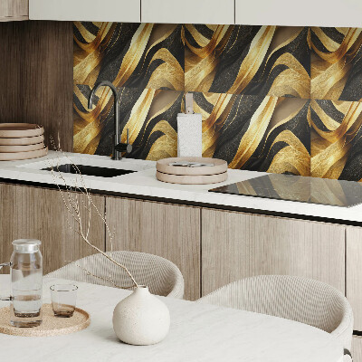 Square tv wall panel Waves of textures and patterns