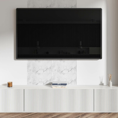 Square tv wall panel Marble surface pattern