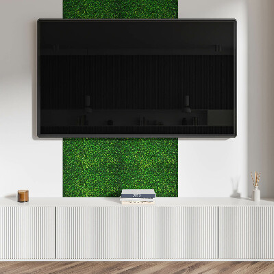 Square wall panel A dense wall of leaves