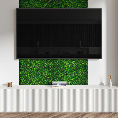 Square wall panel A dense wall of leaves