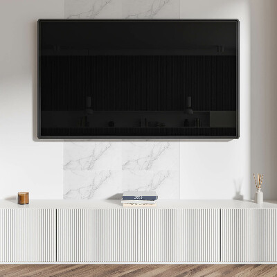 Square tv wall panel Elegant marble pattern