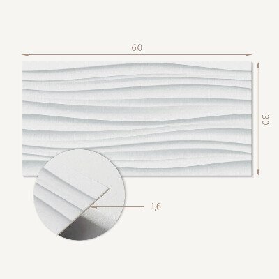 Pvc wall panel Waves in a minimalist style