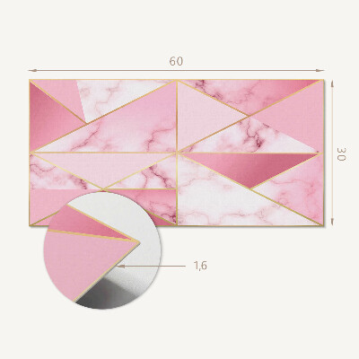 Square wall panel Geometric patterns with marbles