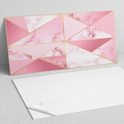 Square wall panel Geometric patterns with marbles