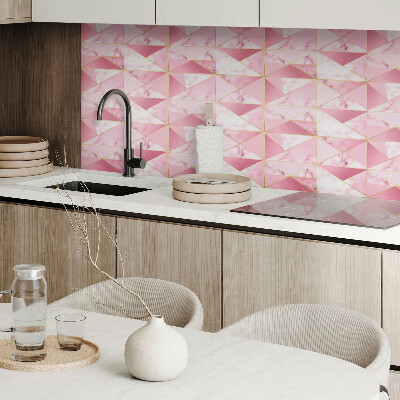 Square wall panel Geometric patterns with marbles