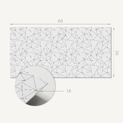 Pvc wall panel Geometric line pattern