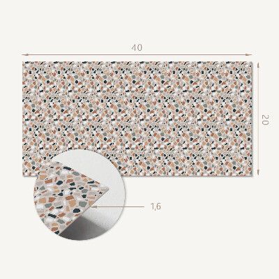 Square tv wall panel Abstract organic pattern