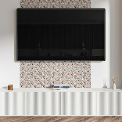 Square tv wall panel Abstract organic pattern