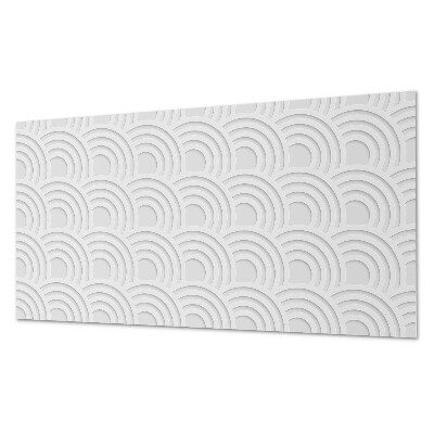 Square wall panel Wavy arc pattern