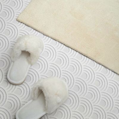 Square wall panel Wavy arc pattern