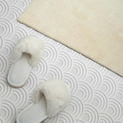 Square wall panel Wavy arc pattern