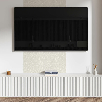 Square tv wall panel Leaf pattern in waves