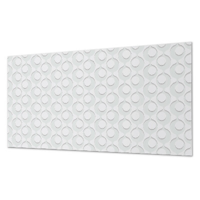 Square tv wall panel Waves with circles in the background