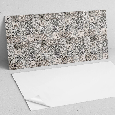 Square wall panel Mosaic patterns on the background