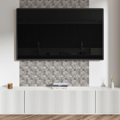 Square wall panel Mosaic patterns on the background