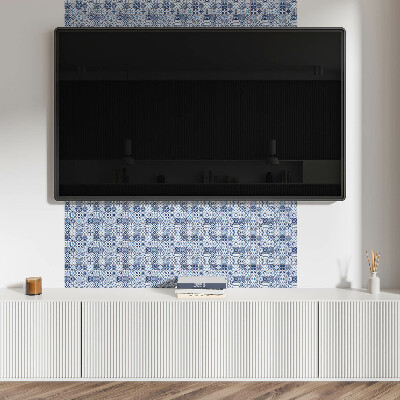 Square tv wall panel Checkered mosaic patterns