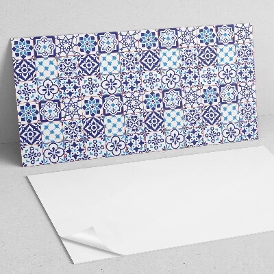Square wall panel Mosaic pattern with flowers