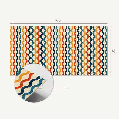 Pvc wall panel Waves in a rhythmic pattern
