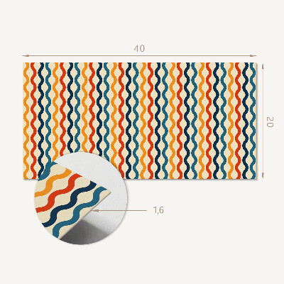 Pvc wall panel Waves in a rhythmic pattern