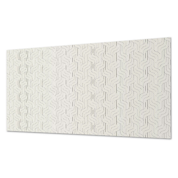 Square tv wall panel Waves in a delicate pattern