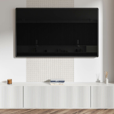 Square tv wall panel Waves in a delicate pattern