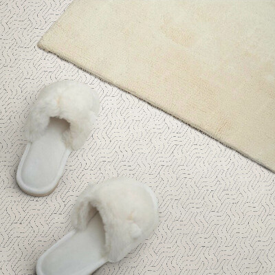 Square tv wall panel Waves in a delicate pattern