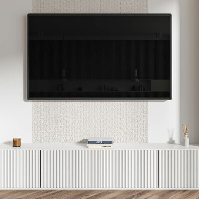Square tv wall panel Waves in a delicate pattern