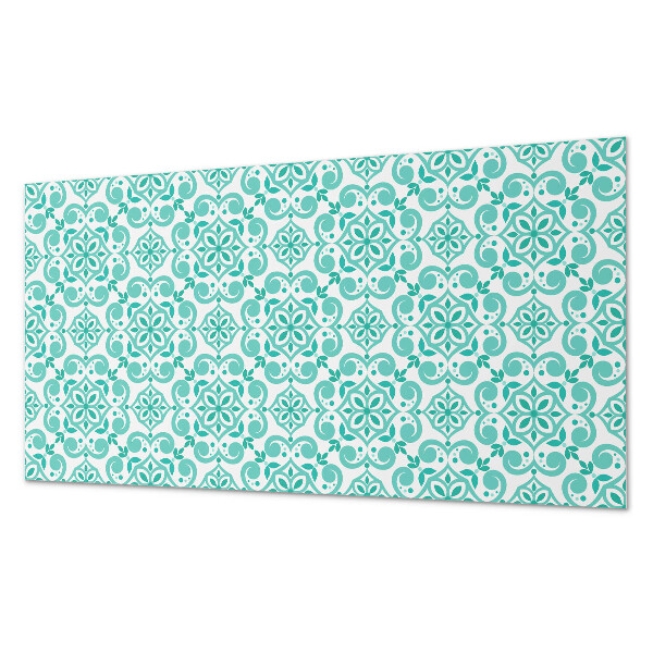 Square wall panel Floral pattern with ornaments