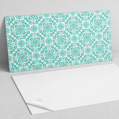 Square wall panel Floral pattern with ornaments