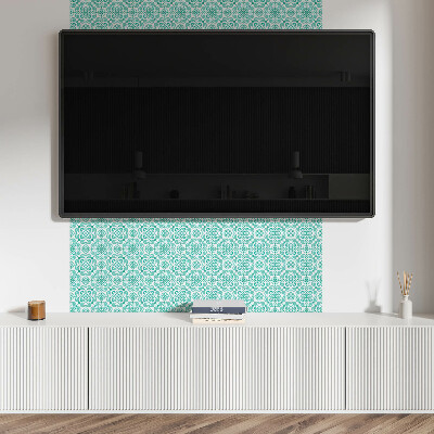 Square wall panel Floral pattern with ornaments